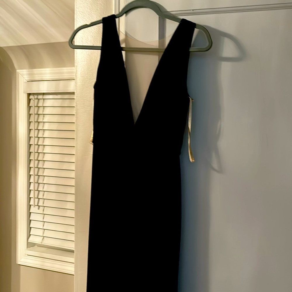 Anthropologie suede navy dress